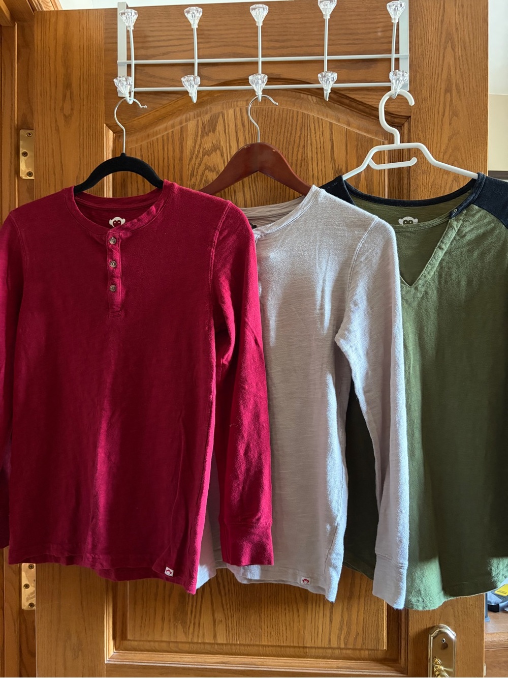 Appaman Kids Long Sleeve Tees - Red, Light Gray, Olive Green